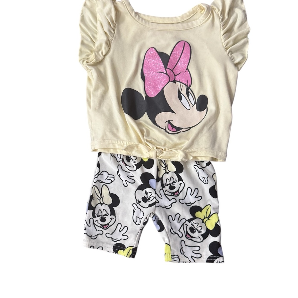 Disney Minnie Mouse Toddler Shorts Set Size 2